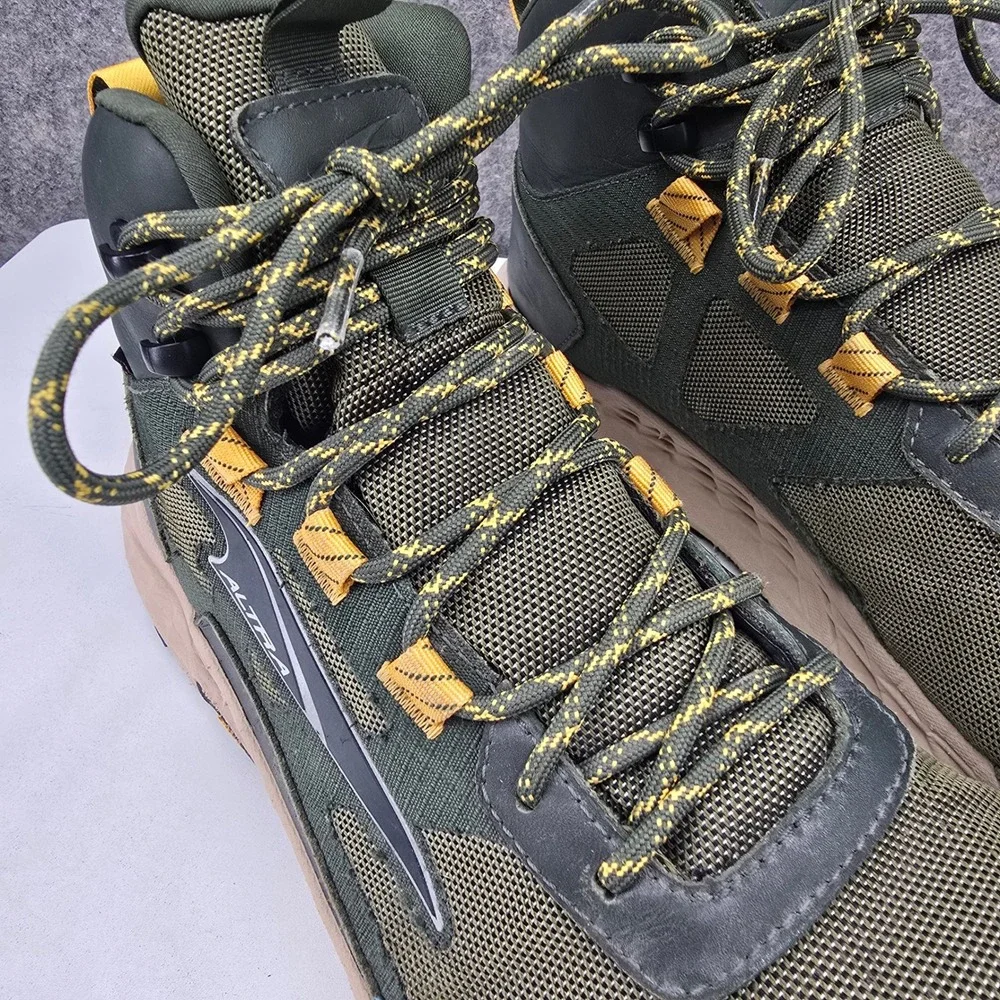 Altra Timp Hiker GTX Mens 11.5 Green Hiking Boots Gore-Tex Vibram Waterproof